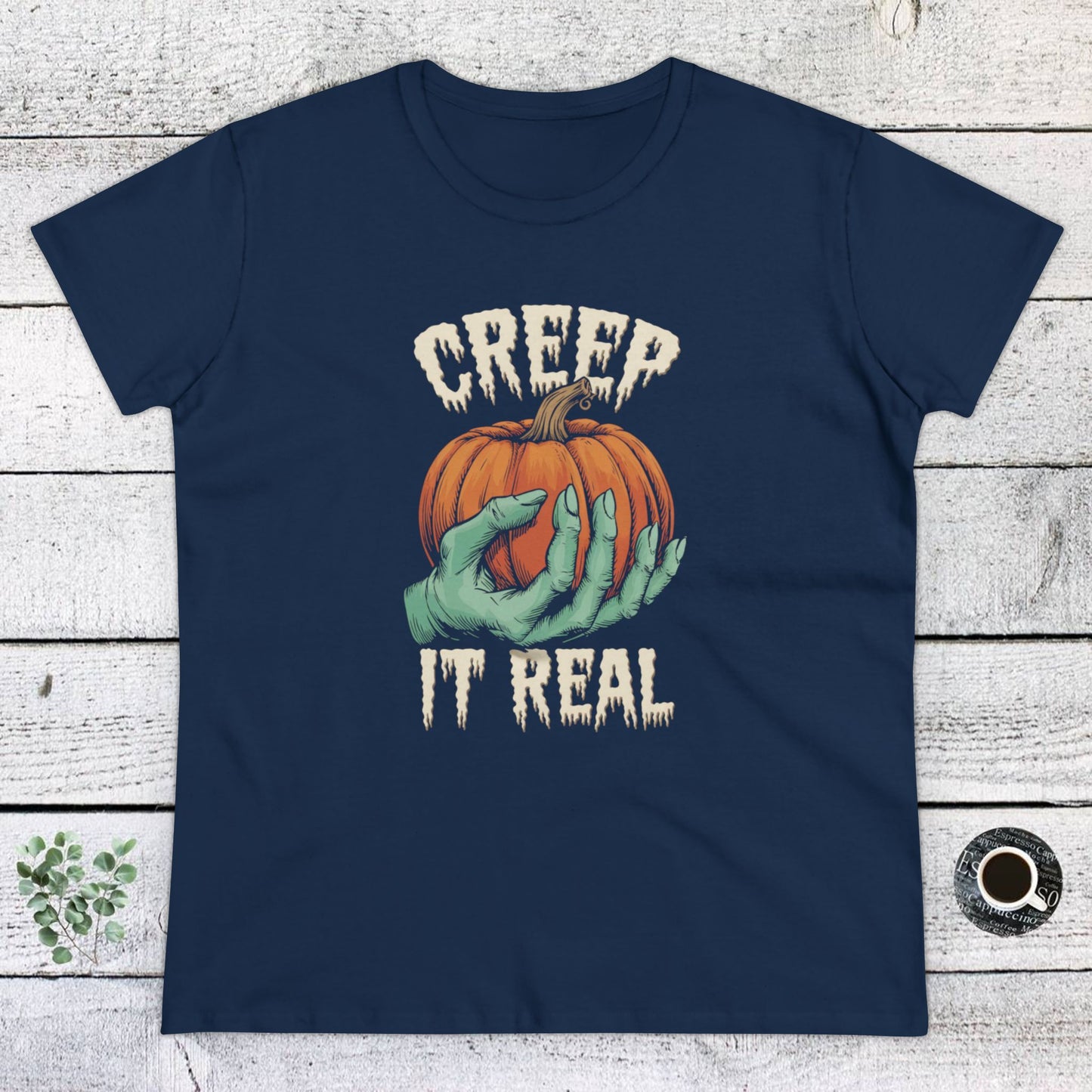 women's t-shirt, women's tee, halloween, funny gift, creep it real!