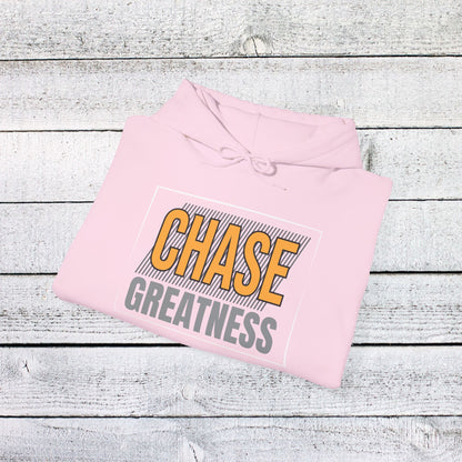 Unisex Heavy Blend™ Hooded Sweatshirt - Chase Greatness - Bold Motivation Quote