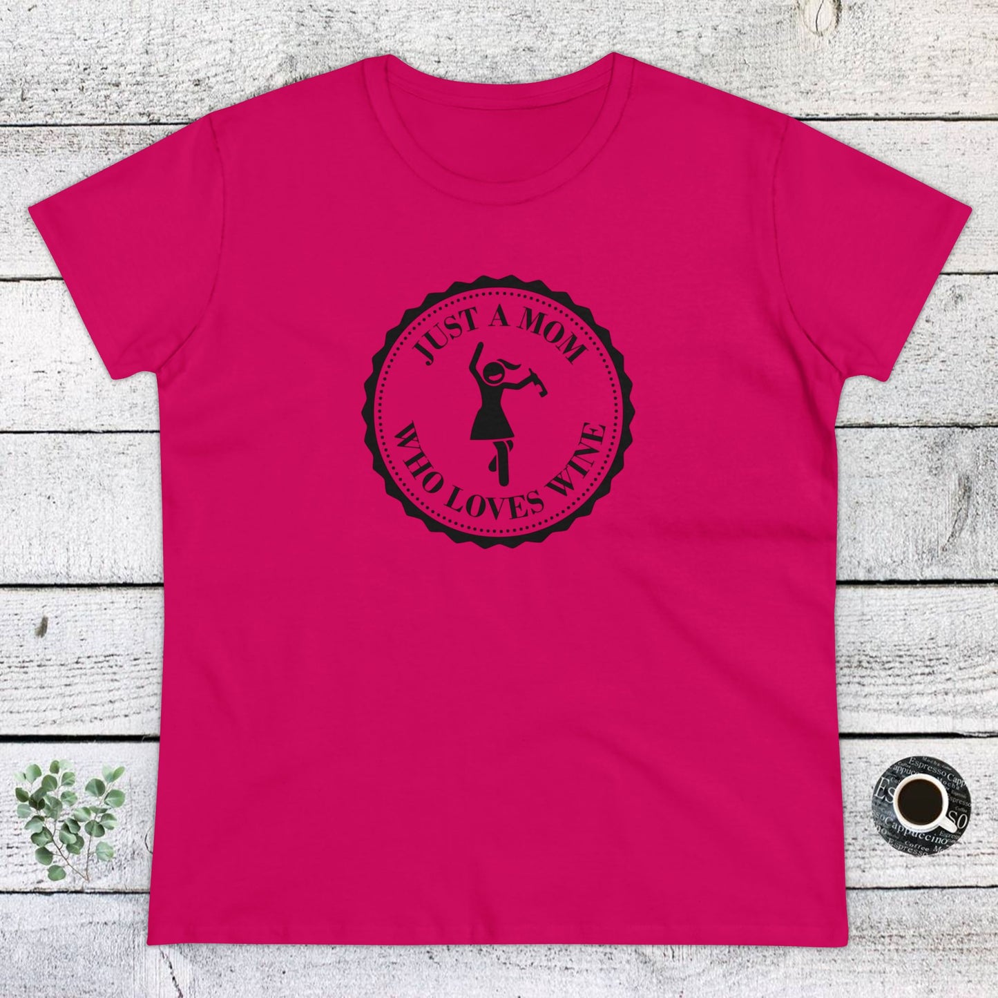 womens t-shirt - mom loves wine