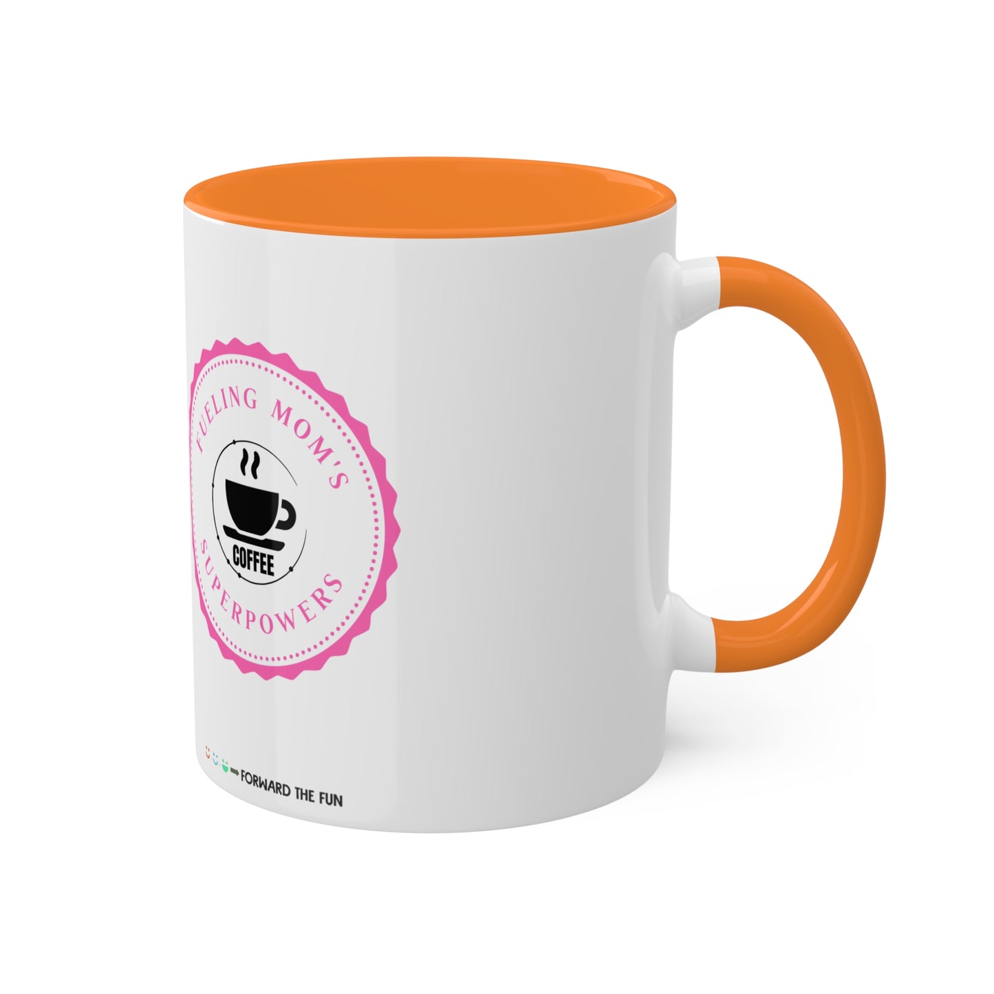 colorful 11oz mug - mom's superpowers