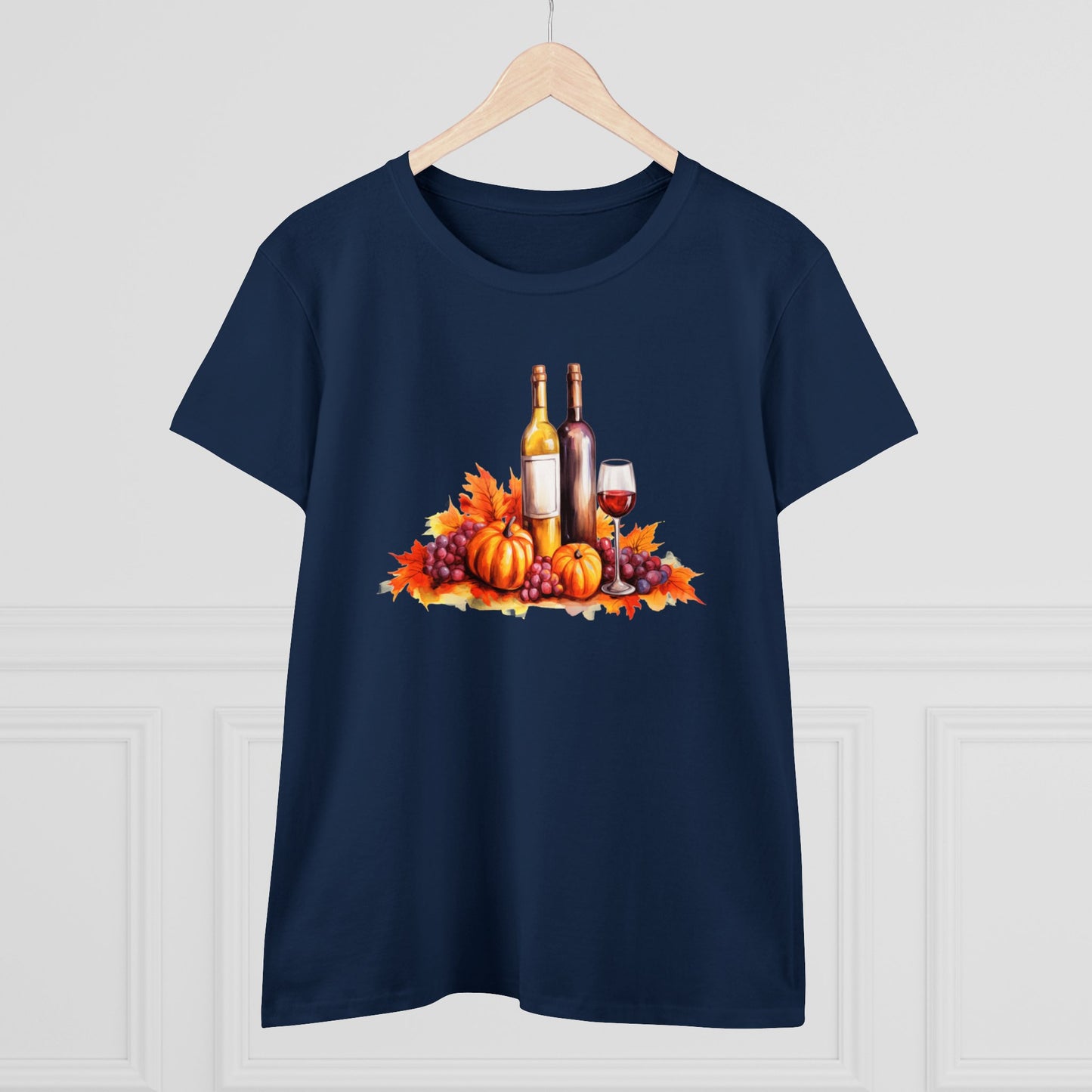 women halloween t-shirt, tee, fall, women's wine glass, pumpkins, halloween gift