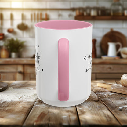 Colorful Mugs (11oz, 15oz) - Capable, Worth, Enough - Empowerment Words