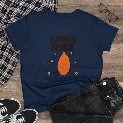 Women T-Shirts, Women's Tee, Fall, AUTUMN BREEZE, Gift