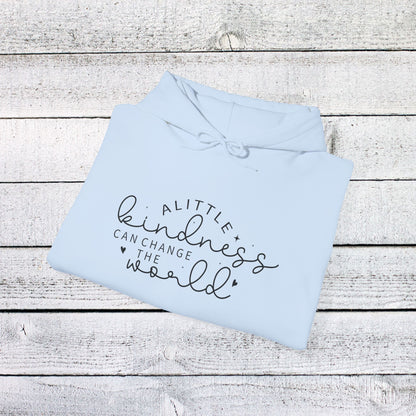Unisex Heavy Blend™ Hooded Sweatshirt - A Little Kindness Can Change the World - Positive Quote