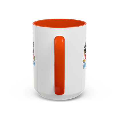 Colorful 'Ask Me Again, It's Homework' Mug - Perfect for Students. Teachers with Attitude.