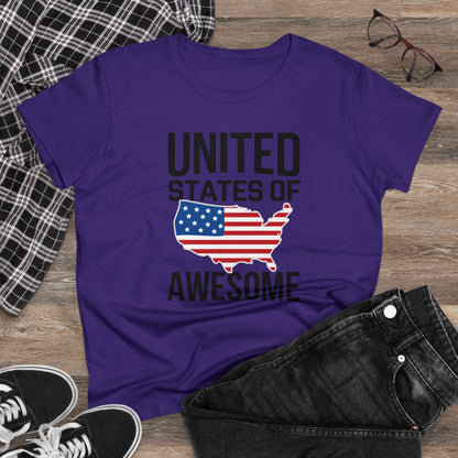 Women's T-Shirt, Women's Tee, Funny Gift, United States of Awesome!