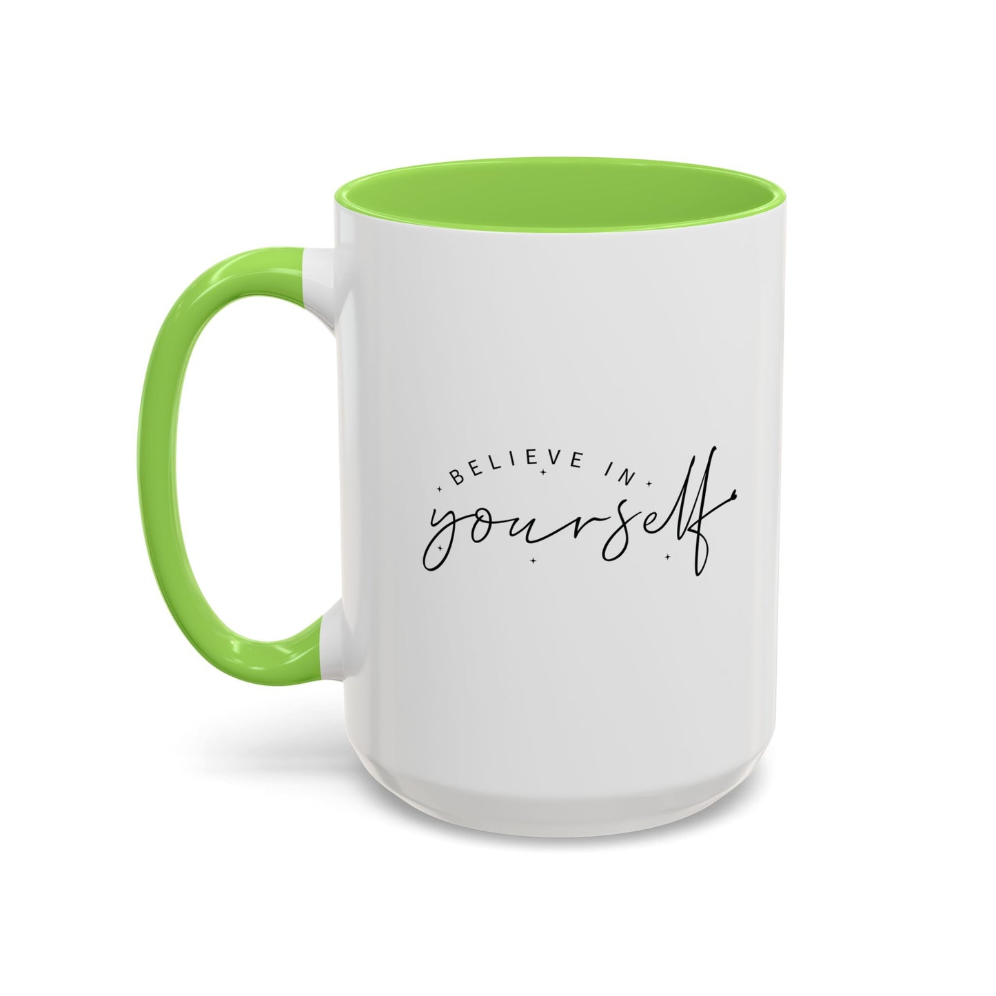 colorful inspirational mug - believe in yourself