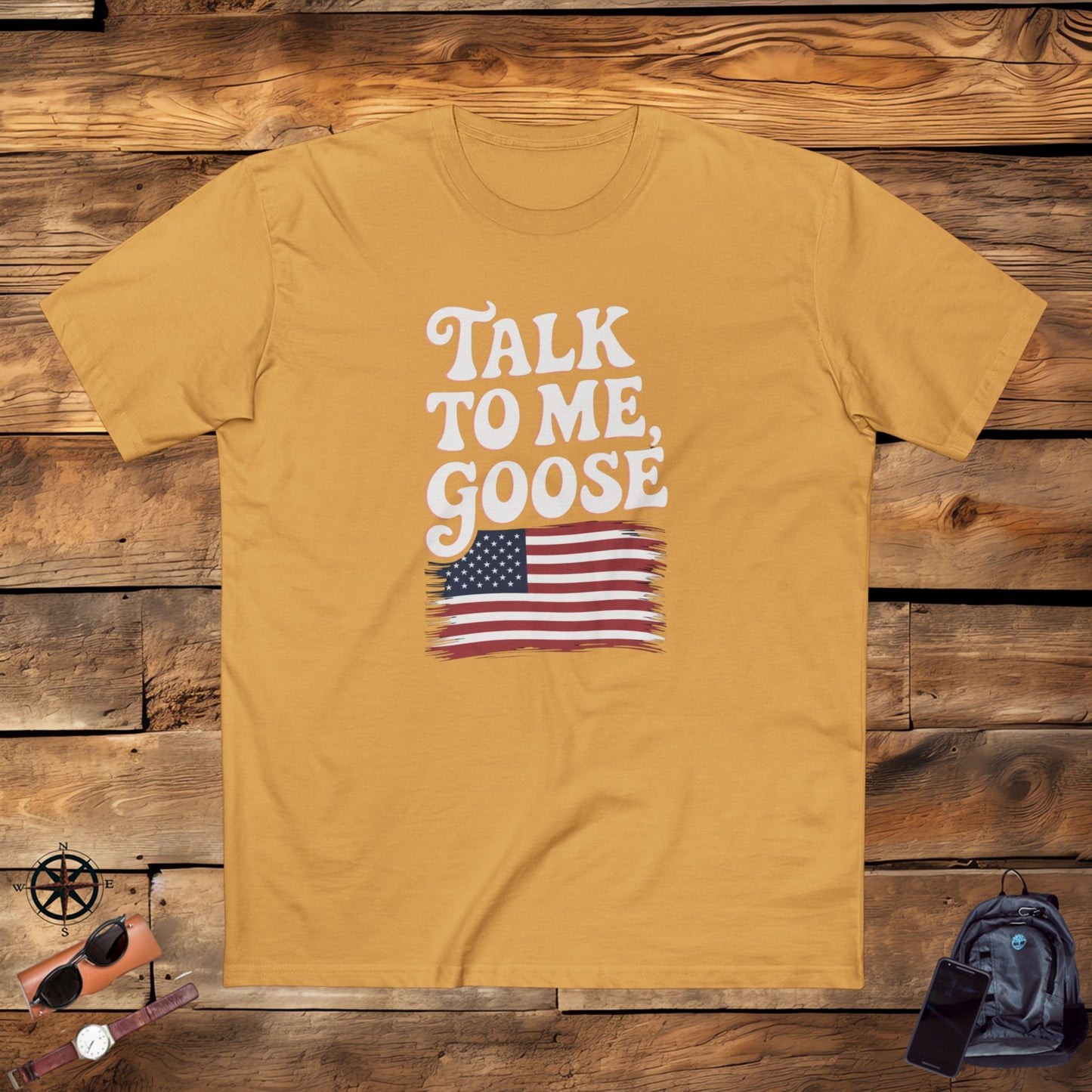 men's t-shirt, men's tee, funny gift, talk to me goose