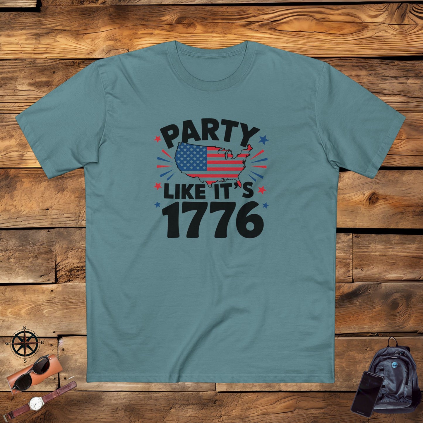 men's t-shirt, men's tee, funny gift, election, united states, party like its 1776