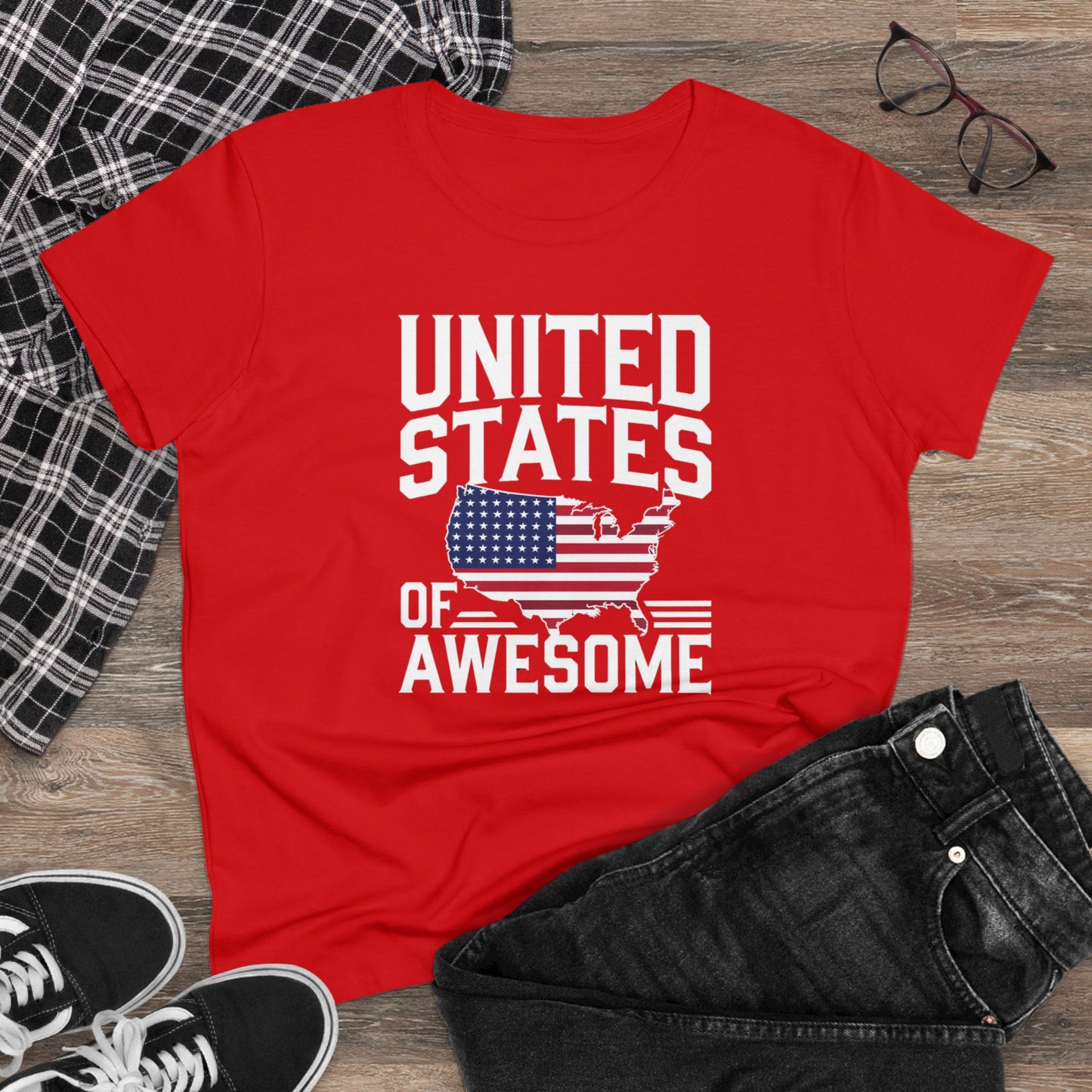 women's t-shirts, women's tee, funny gift, united states of awesome!