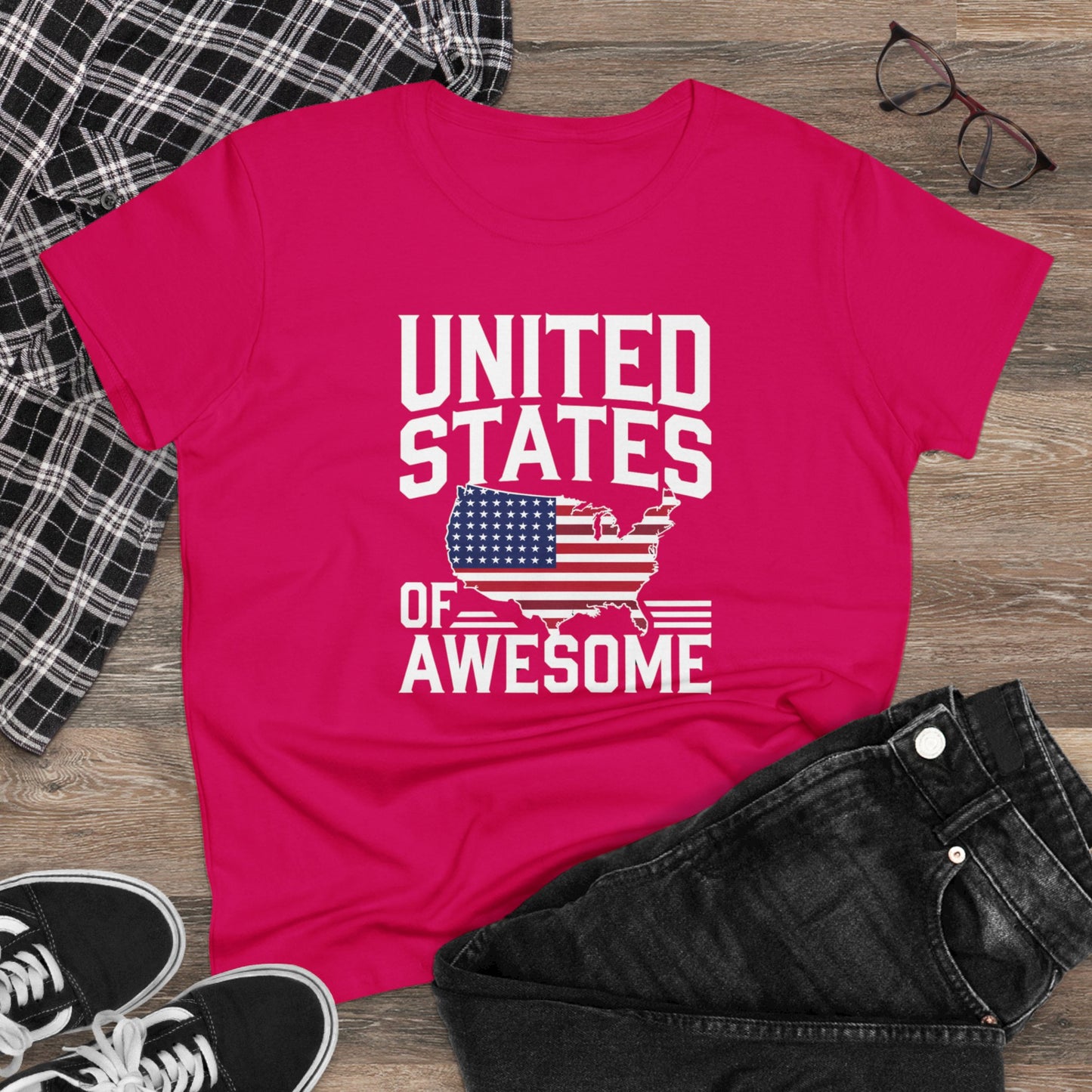 women's t-shirts, women's tee, funny gift, united states of awesome!