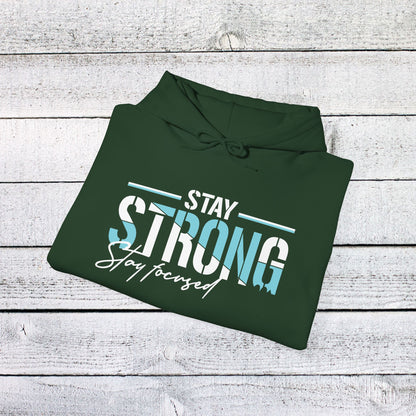 Unisex Heavy Blend™ Hooded Sweatshirt - Stay Strong - Simple Motivation Design