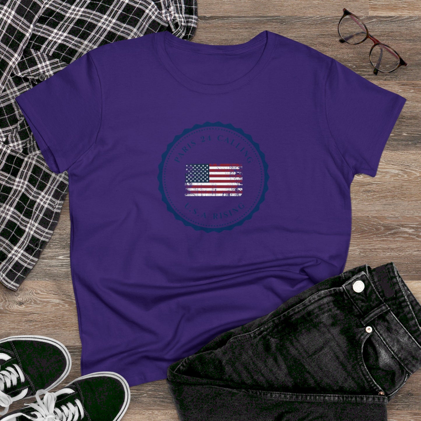 women's t-shirt - usa rising