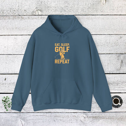 Men & Women Golf Sweatshirt: Eat, Sleep, Golf Repeat. Unisex Golf Sweatshirt: