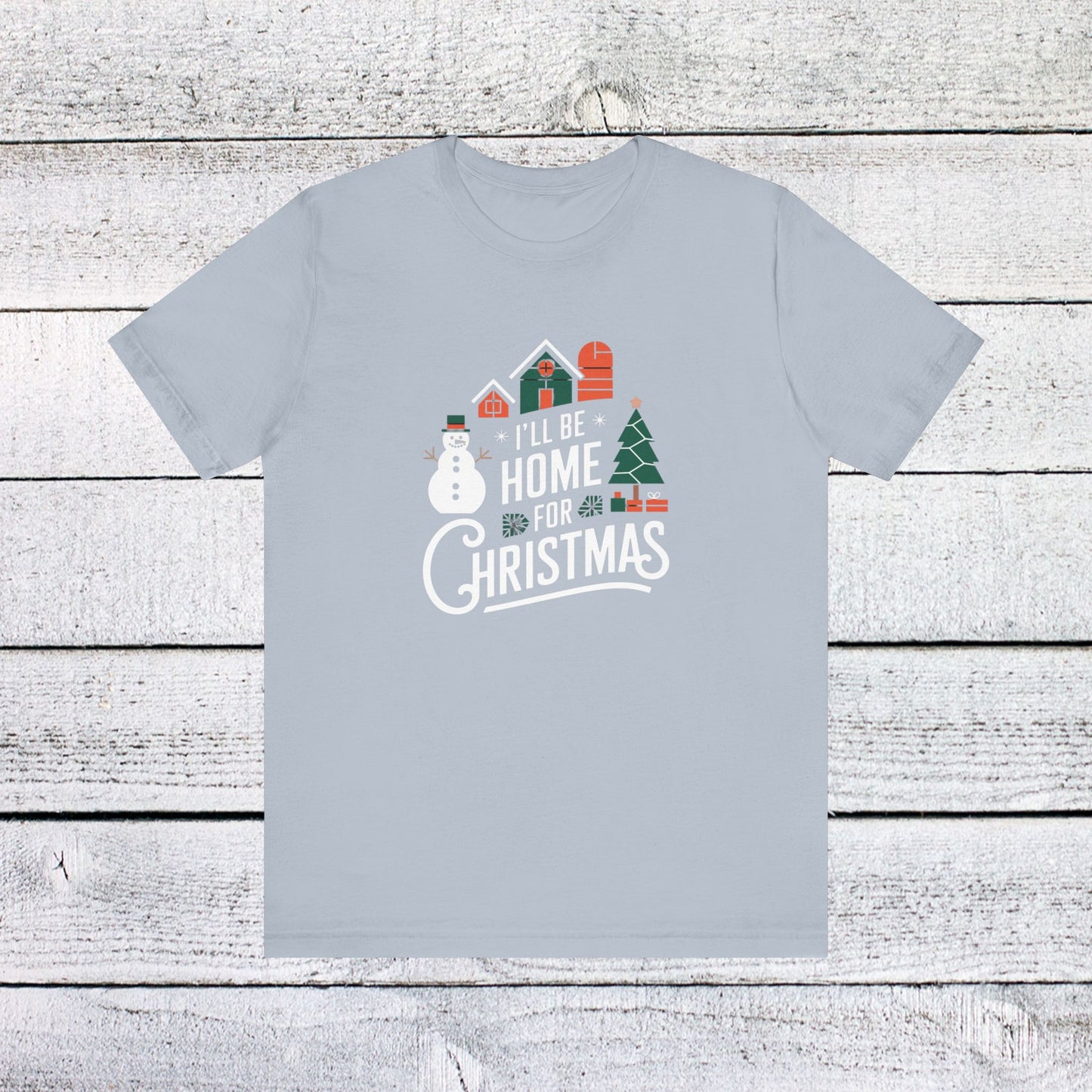 men & women christmas t-shirt. home for christmas. unisex christmas t-shirt.