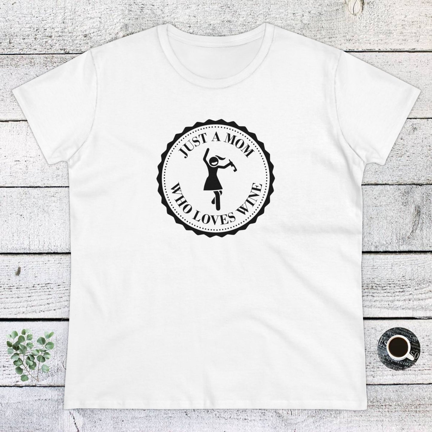 womens t-shirt - mom loves wine