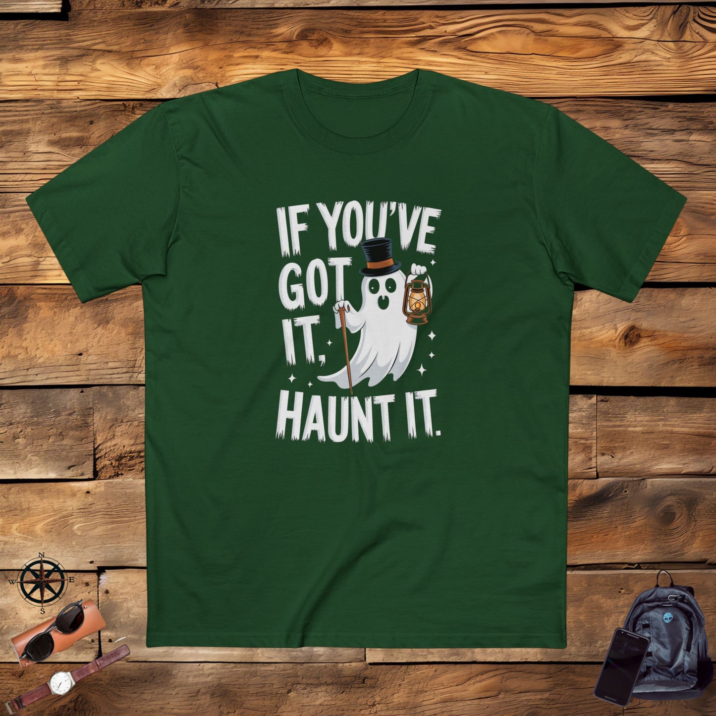 mens t-shirt, mens tee, halloween funny, gift, if you've got it, haunt it