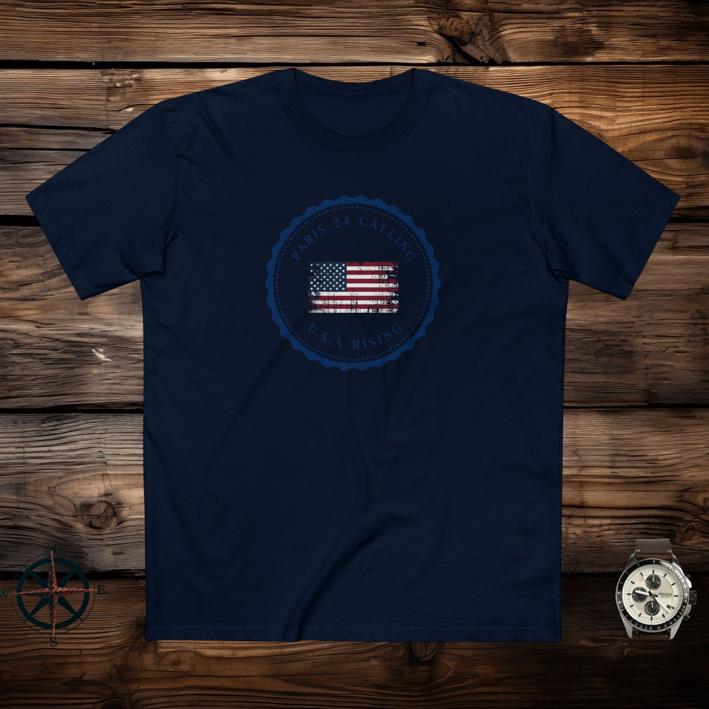 men's t-shirt - usa rising