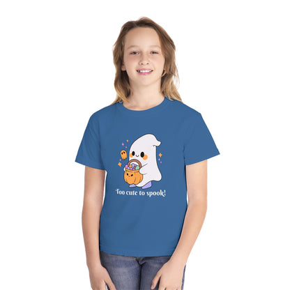 Youth T-Shirt, Kids T-shirts, Kids Tee, Halloween, Cute - Too cute to spook!