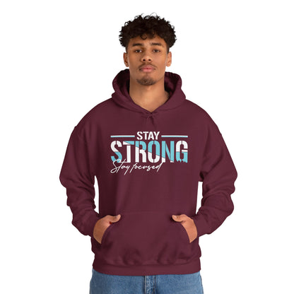 Unisex Heavy Blend™ Hooded Sweatshirt - Stay Strong - Simple Motivation Design