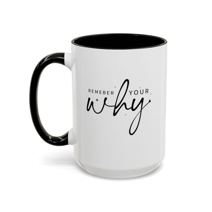 Colorful Mugs (11oz, 15oz) - Remember Your Why - Purpose Driven Motivation