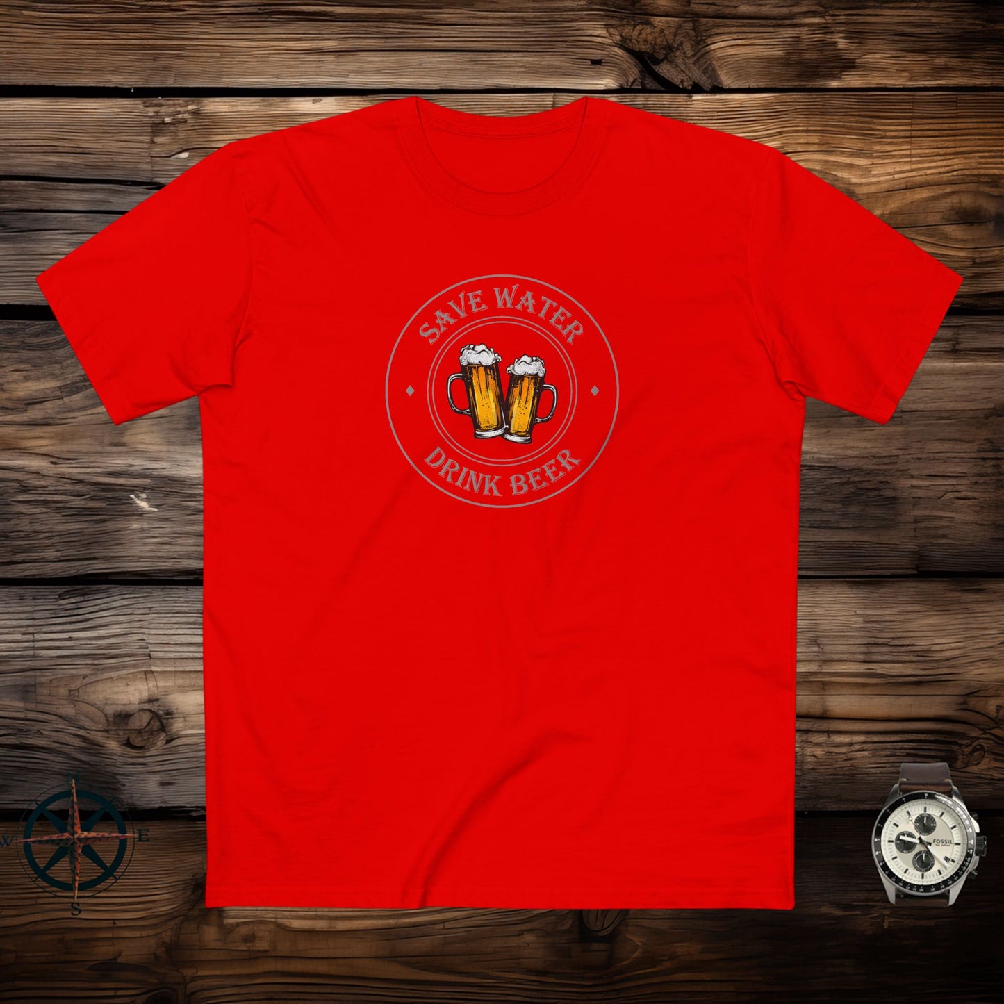 mens t-shirt - drink beer