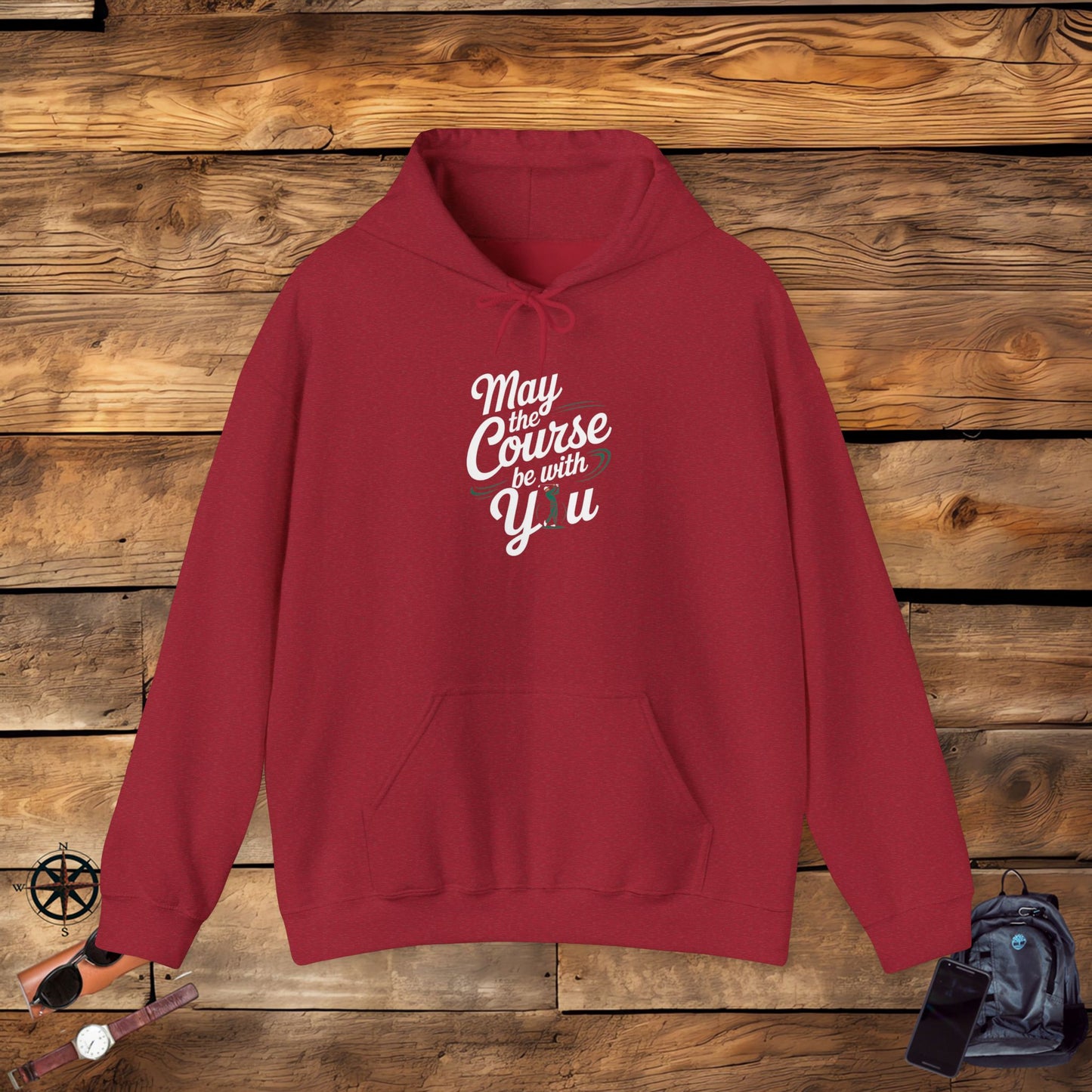 men & women golf sweatshirt: may the course be with you. unisex sweatshirt.