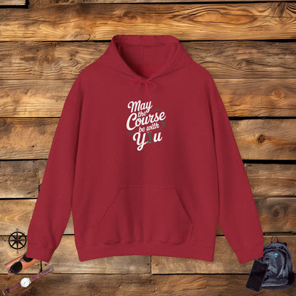 Men & Women Golf Sweatshirt: May the course be with you. Unisex Sweatshirt.