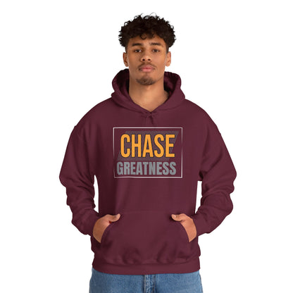 Unisex Heavy Blend™ Hooded Sweatshirt - Chase Greatness - Bold Motivation Quote