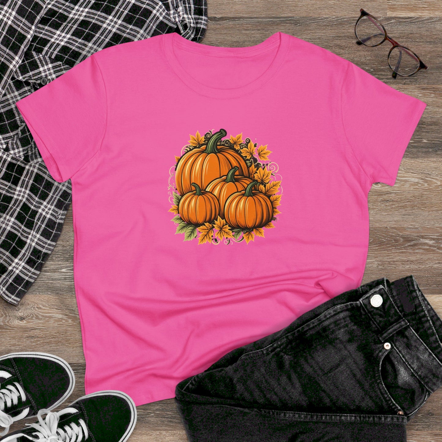 womens t-shirt - pumpkins