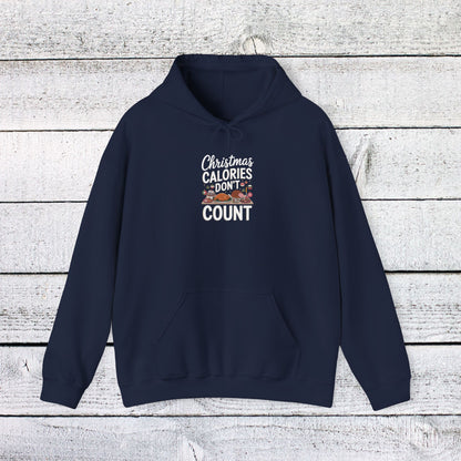 Men's and Women's Christmas Sweatshirt. Christmas Calories don't count. Unisex Christmas Sweatshirt.