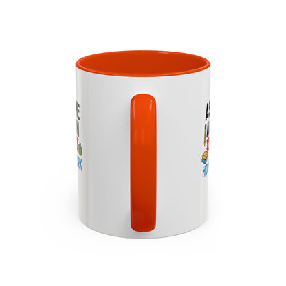 Colorful 'Ask Me Again, It's Homework' Mug - Perfect for Students. Teachers with Attitude.