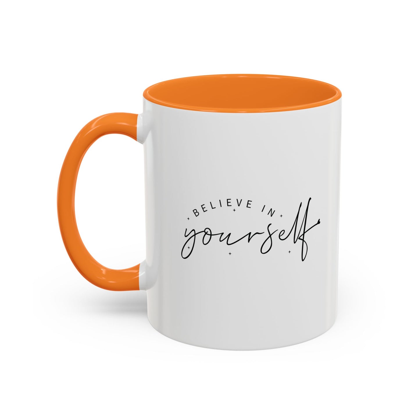 colorful inspirational mug - believe in yourself