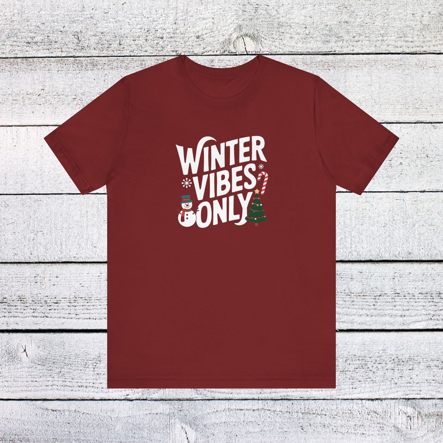 men & women christmas t-shirt. winter vibes. unisex christmas t-shirt.