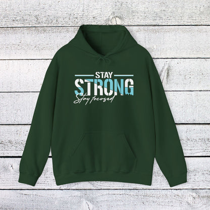 Unisex Heavy Blend™ Hooded Sweatshirt - Stay Strong - Simple Motivation Design