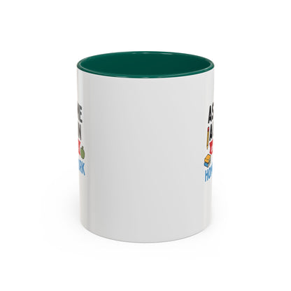 Colorful 'Ask Me Again, It's Homework' Mug - Perfect for Students. Teachers with Attitude.