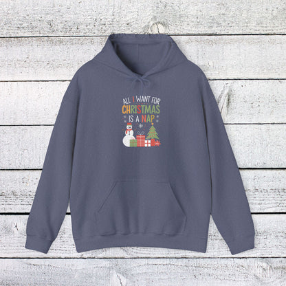 Christmas Hoodie All I Want for Christmas is a Nap Unisex Sweatshirt