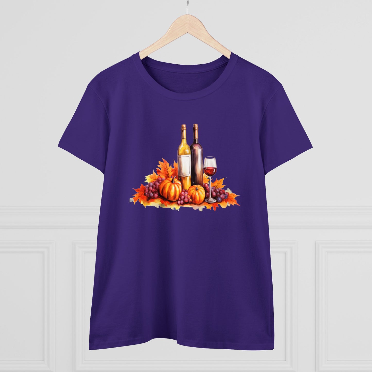 women halloween t-shirt, tee, fall, women's wine glass, pumpkins, halloween gift