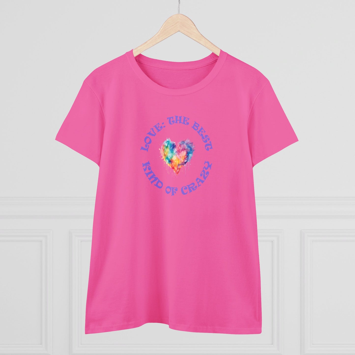 womens t-shirt - love crazy