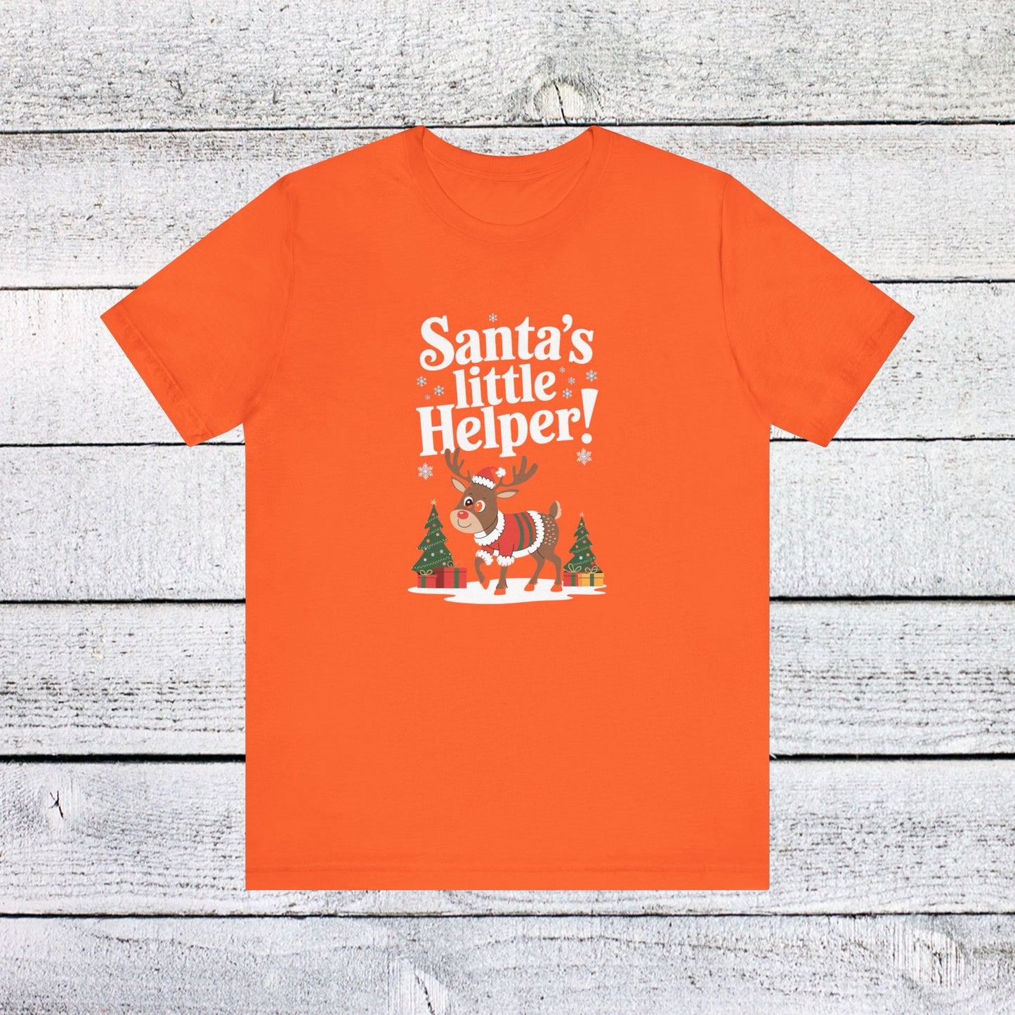 men & women christmas t-shirt. santa's little helper! unisex christmas t-shirt.