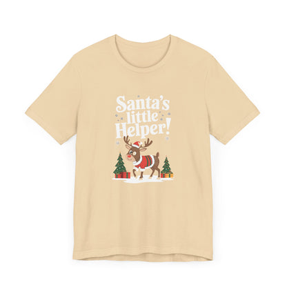 Men & Women Christmas T-Shirt. Santa's Little Helper! Unisex Christmas T-Shirt.