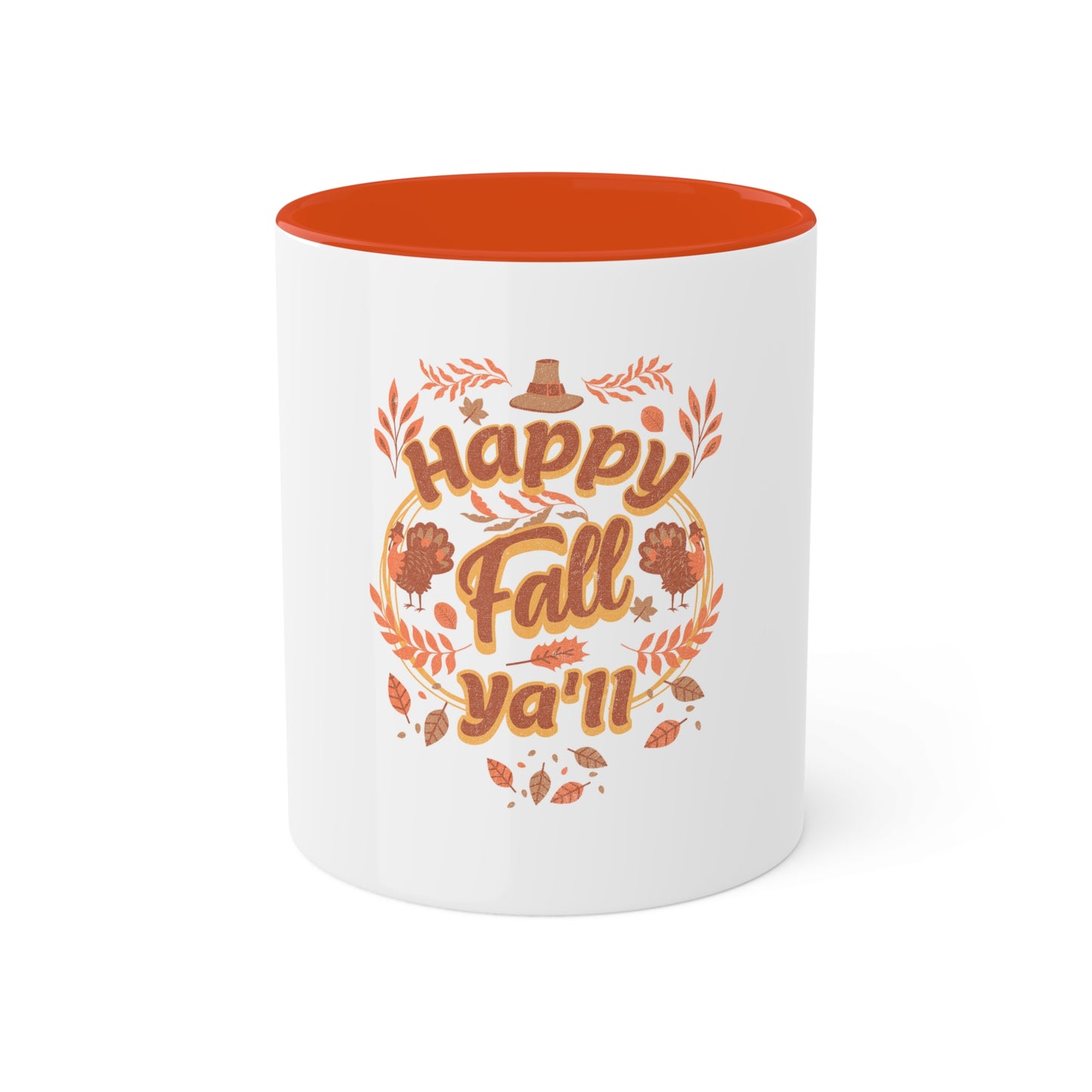 colorful 11oz mug - happy fall ya'll