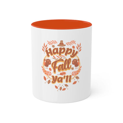 Colorful 11oz Mug - Happy Fall Ya'll