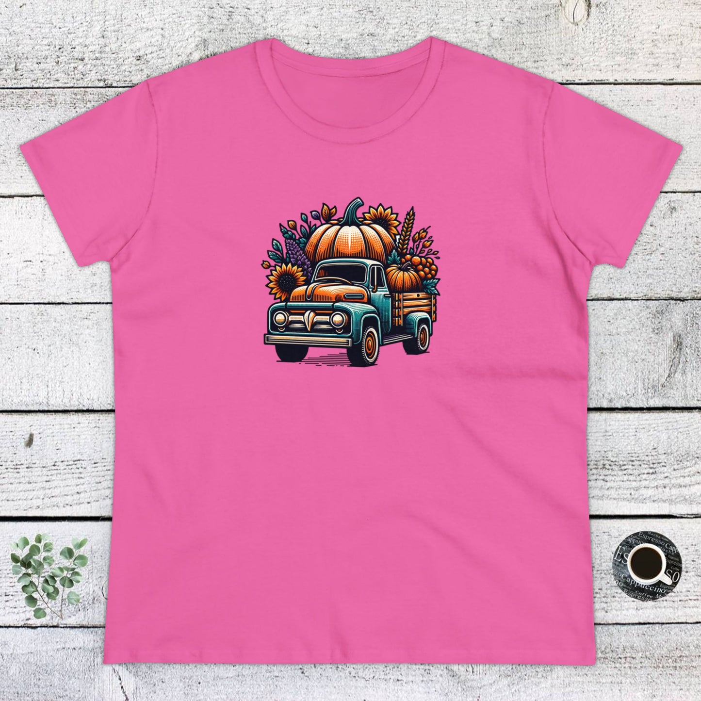 womens t-shirt - pumpkin truck!