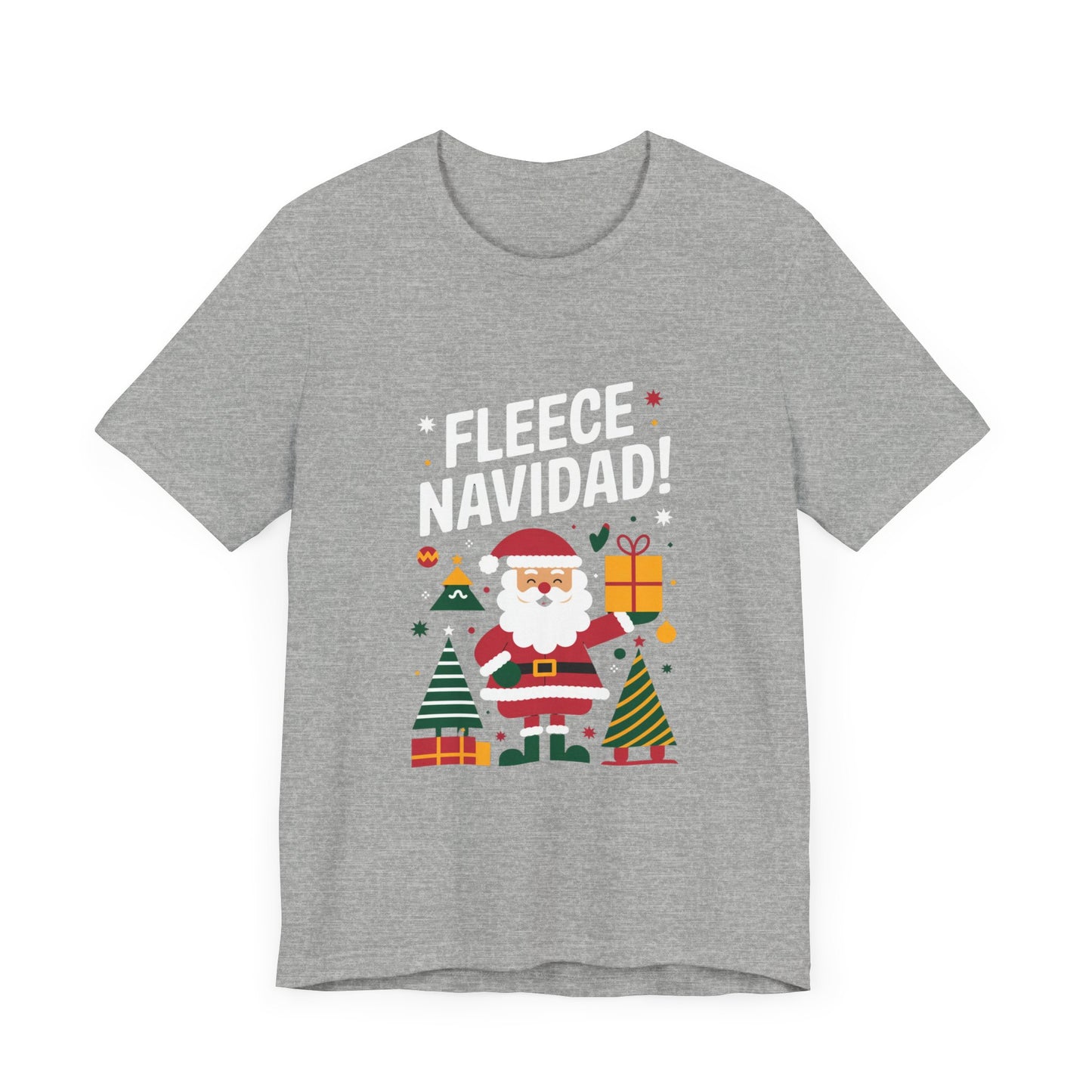 men & women christmas t-shirt. fleece navidad! unisex christmas t-shirt.