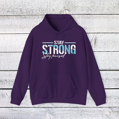 Unisex Heavy Blend™ Hooded Sweatshirt - Stay Strong - Simple Motivation Design