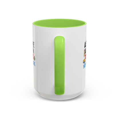 Colorful 'Ask Me Again, It's Homework' Mug - Perfect for Students. Teachers with Attitude.