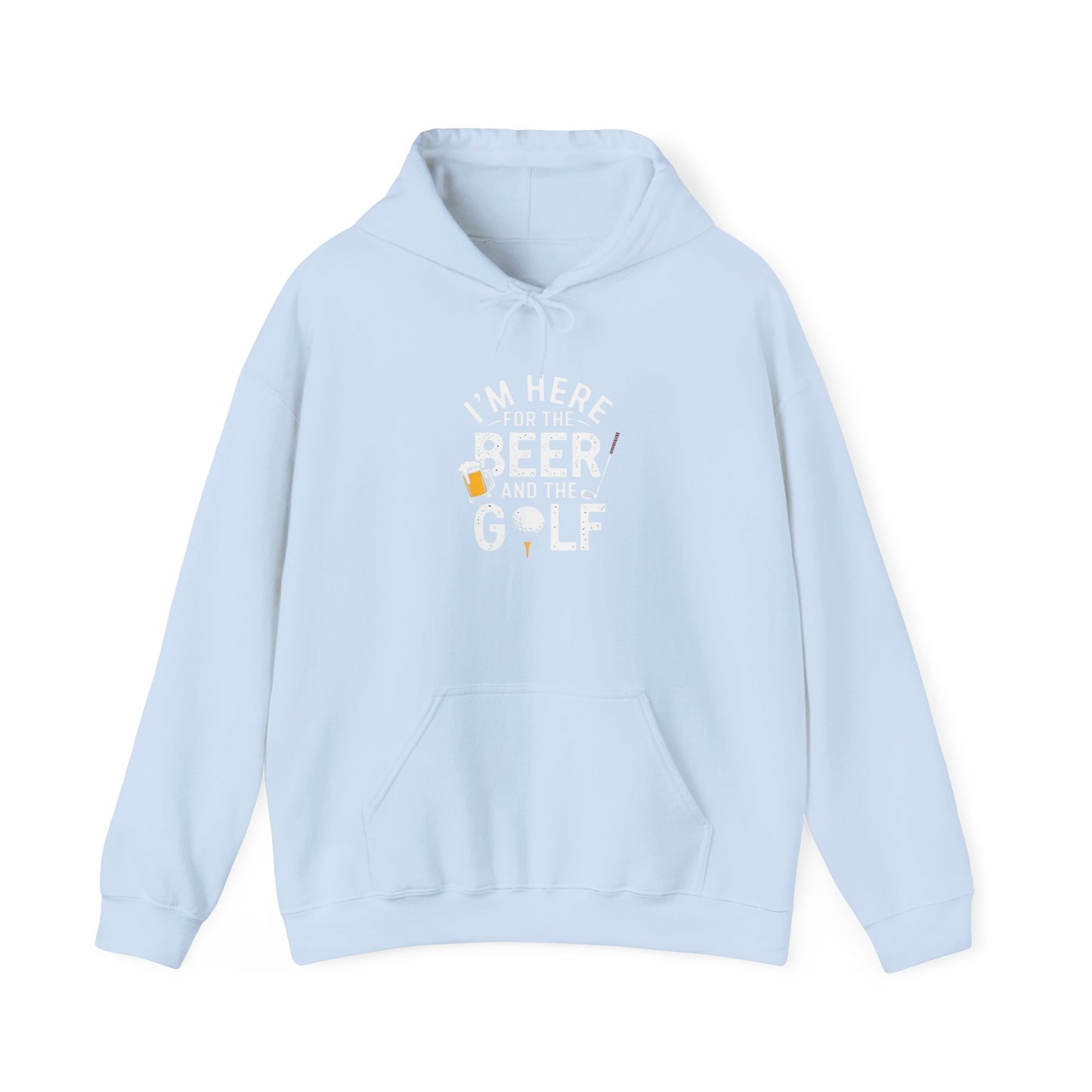 men & women golf sweatshirt: i'm here for beer & golf! unisex sweatshirt: