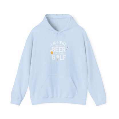 Men & Women Golf Sweatshirt: I'm Here for beer & Golf! Unisex Sweatshirt: