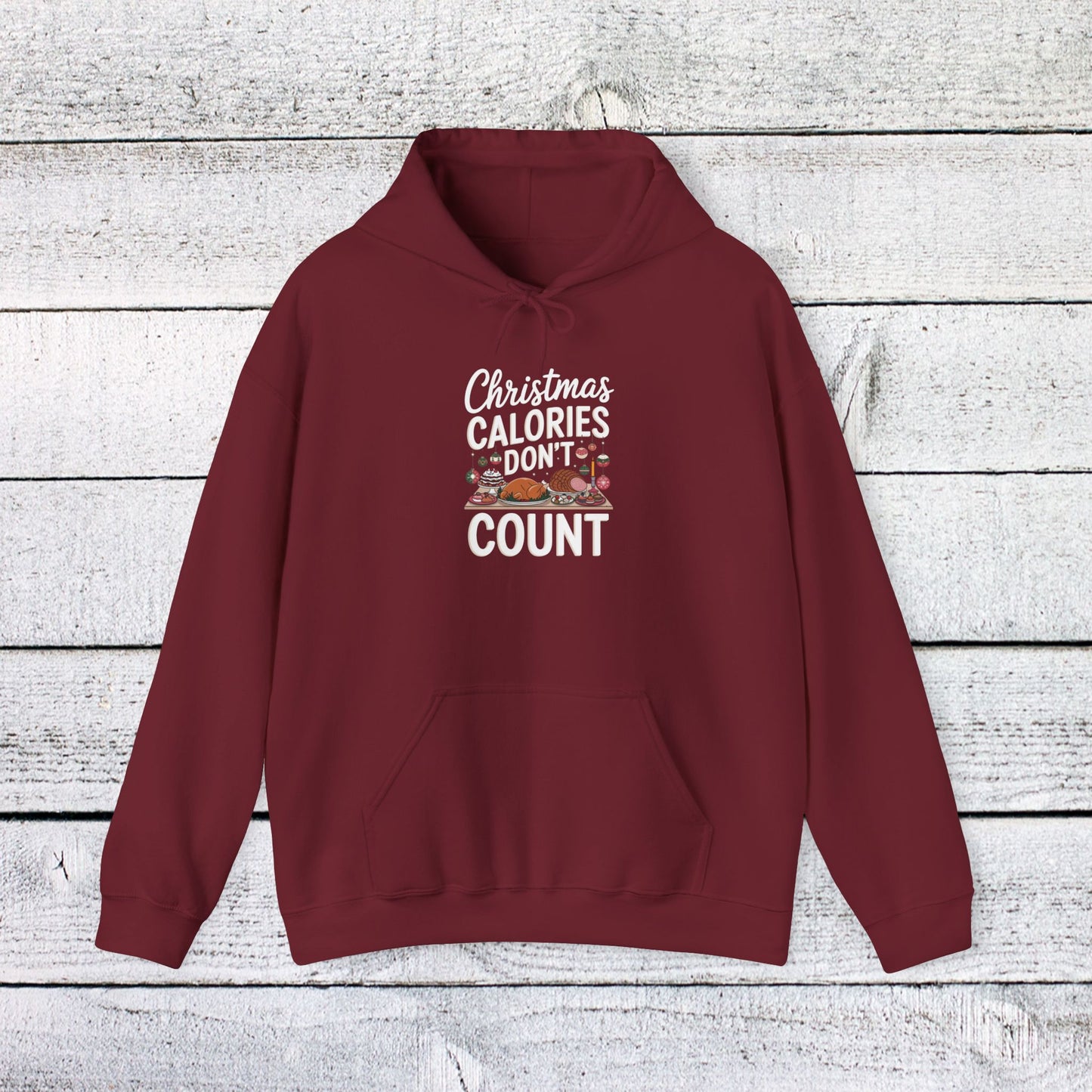 men's and women's christmas sweatshirt. christmas calories don't count. unisex christmas sweatshirt.